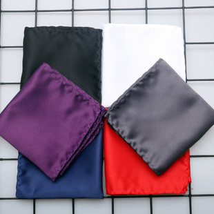 Matte Men's Suit Pocket Scarf Wine Red Square Scarf Dress Suit Chest Scarf Shirt Handkerchief Scarf White Chest Scarf