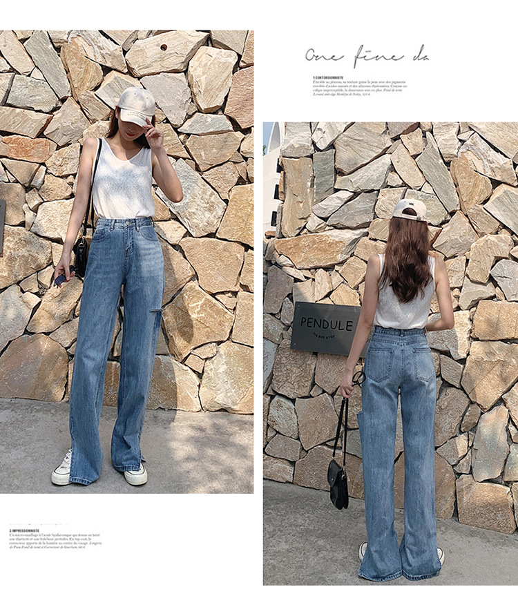 Pantalon léger femme en coton - Ref 3430258 Image 15