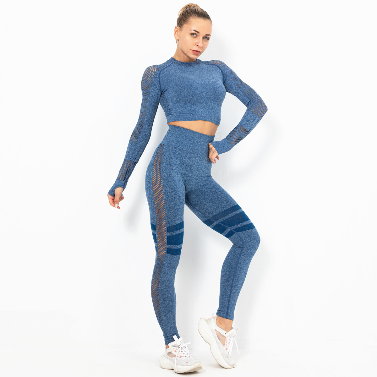 seamless hip-lifting high waist fitness suit  NSNS10715