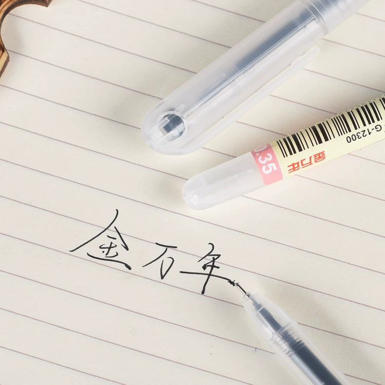 金万年 G-12300 mist stick gel pen simple translucent water pen 0.35mm full needle gel pen