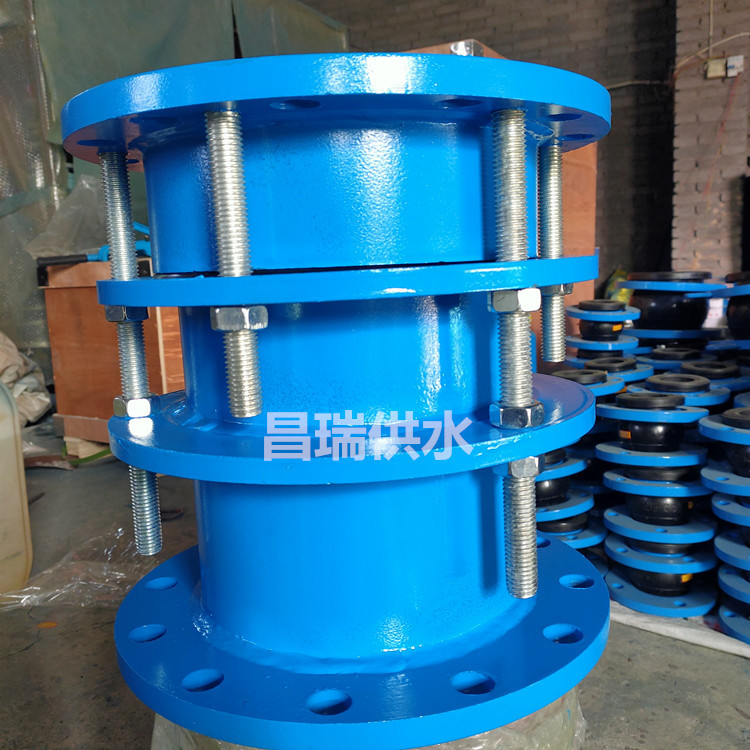 蝶阀配套双法兰限位伸缩接头 循环水管道伸缩补偿接头VSSJA-2/B2F