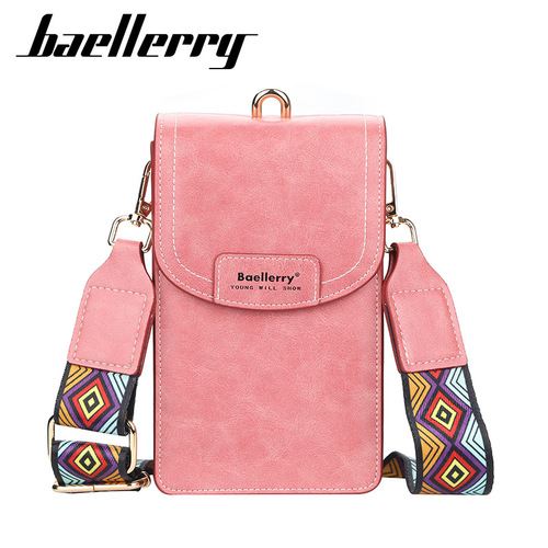 baellerry women's mobile phone bag large capacity Korean style women's bag fashionable zipper shoulder crossbody bag long wallet
