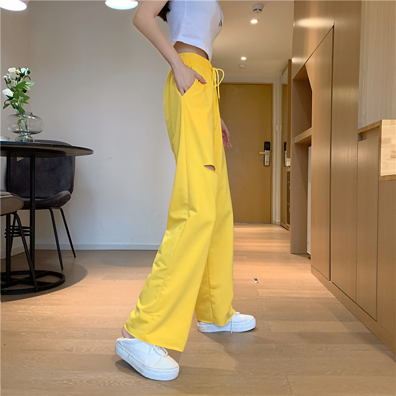 Damen Freizeithose Aus Baumwolle Mit Gummizug Für Den Sommer_voghion.com