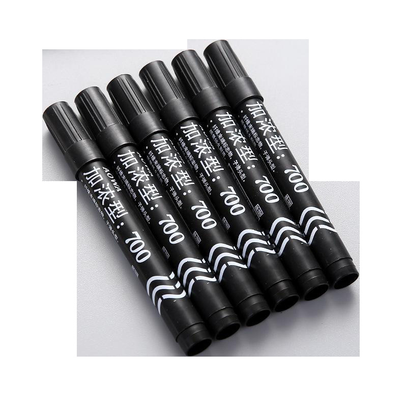 记号笔黑色粗头墨水工地防水油性彩色斑马克笔快递物流箱号麦克笔