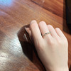 Tide, woven one size fashionable ring with pigtail, on index finger, internet celebrity, simple and elegant design