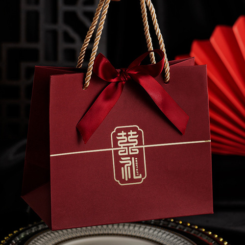 New wedding candy gift box handbag hand bag return gift bag wedding souvenir wedding candy box gift bag