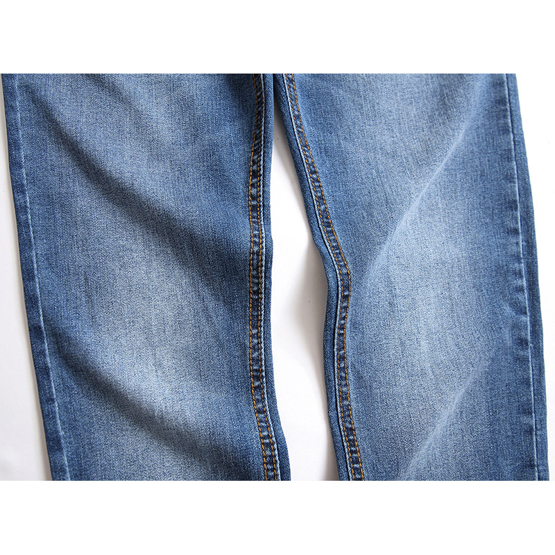 Jeans pour hommes, nouveaux pantalons en denim à jambe droite élastique, tendance et décontractés_voghion.com