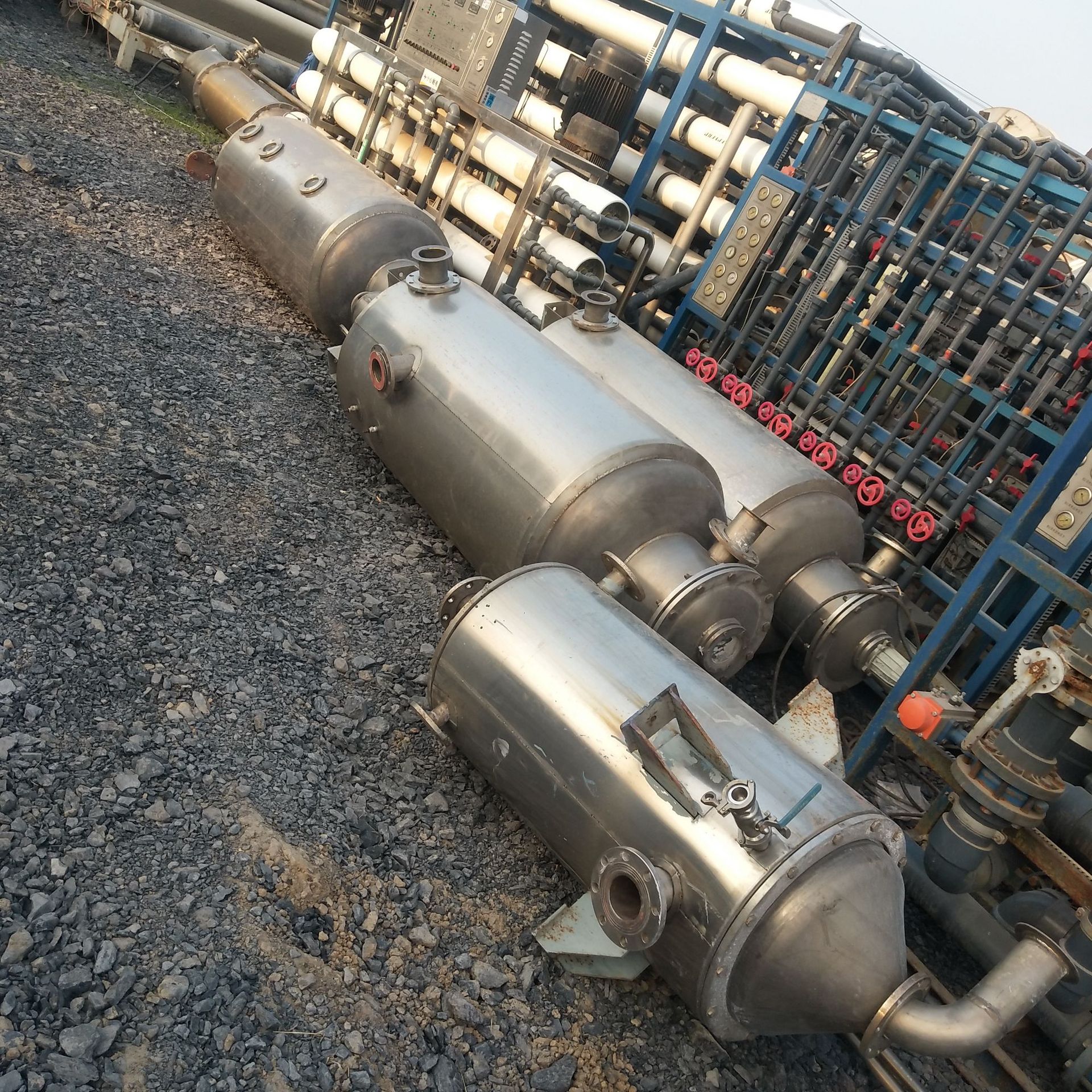 二手钛材蒸发器 二手2t三效浓缩蒸发器 钛材蒸发器 钛材冷凝器