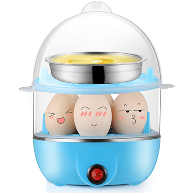 多功能蒸蛋器煮蛋器双层家用煮蛋神器蒸鸡蛋迷你不锈钢早餐机跨境