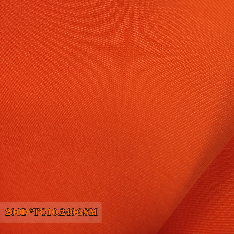 滌棉熒光工裝布 消防服交警服環衛服反光服春光絨布 防水阻燃面料