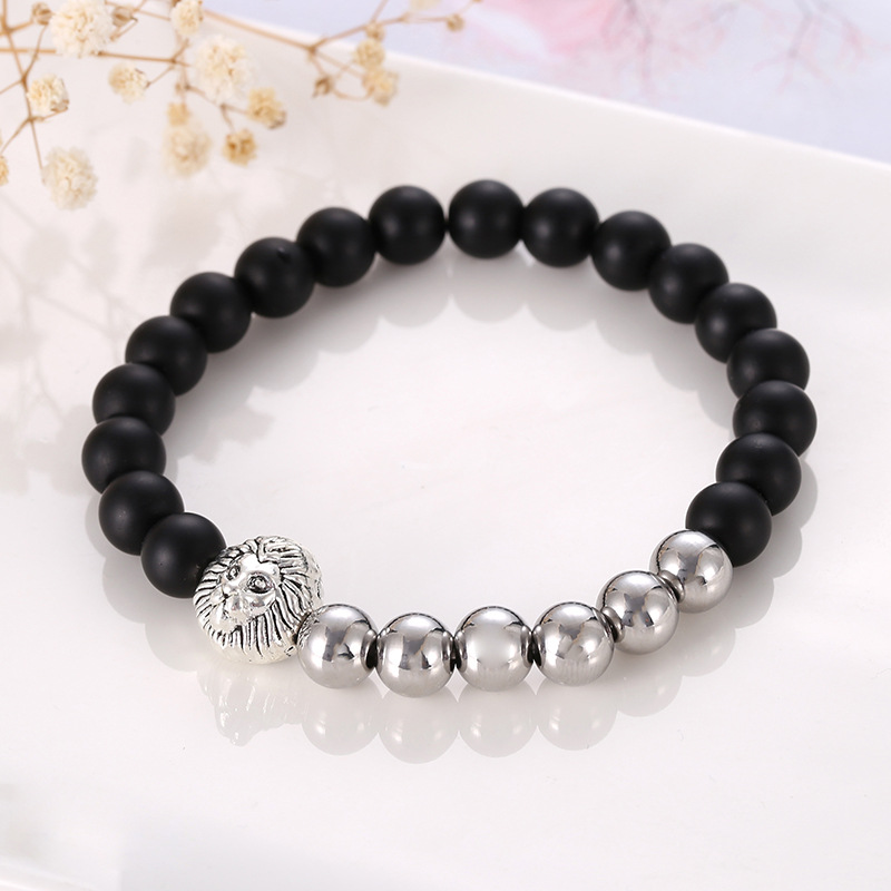alloy lion head bead fashion bracelets jewelry wholesale Nihaojewelry
