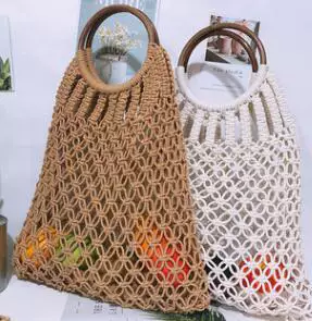 Brand beach mesh bag for leisure