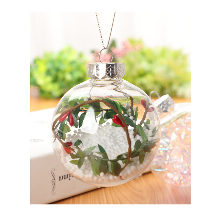 New Transparent Plastic Ball Hollow New Year Spring Festival Decorations display picture 3