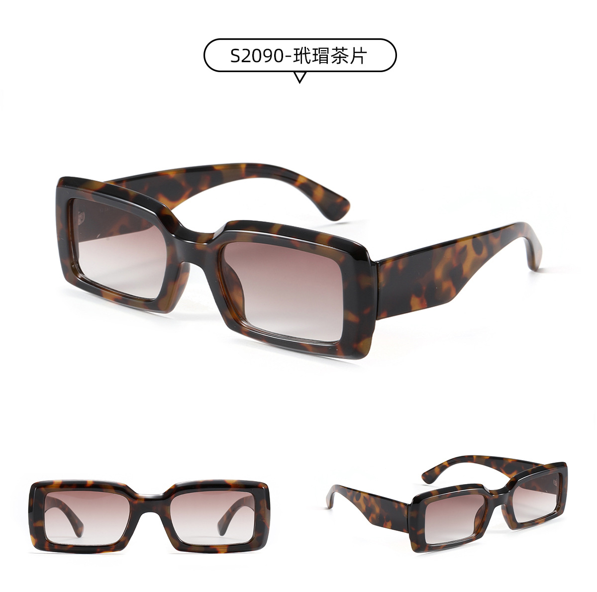 New Beach Black Personality Sunglasses display picture 8