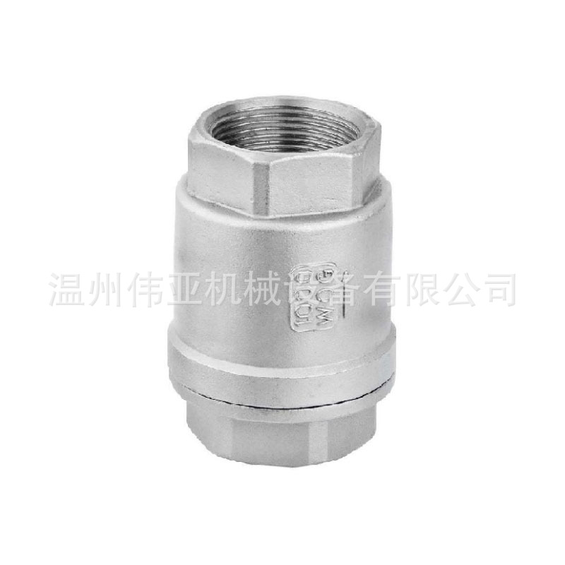 伟亚供应H12W-16P内螺纹单向止回阀304不锈钢小口径逆止阀防逆流