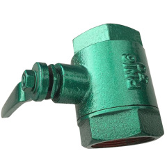 Green painted cast iron ball valve, water heating cast iron ball valve, 50 threaded ball valve, 25 manual cast iron ball valve