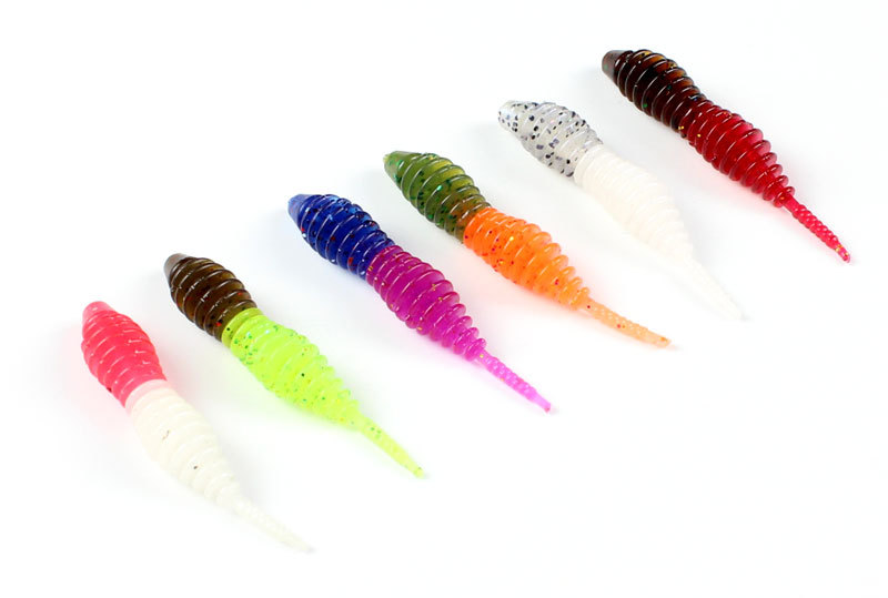 Soft Worms Fishing Lure Soft Baits Fresh Water Bass Swimbait Tackle Gear