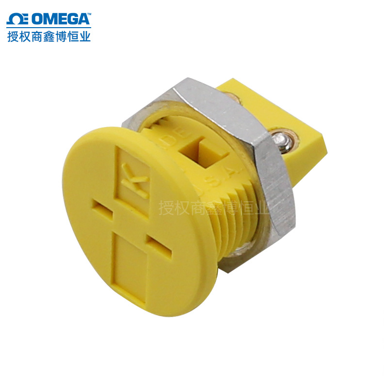 RMJ-K-R热电偶插座美国欧米圆形面板嵌入式测温线连接器接线端子