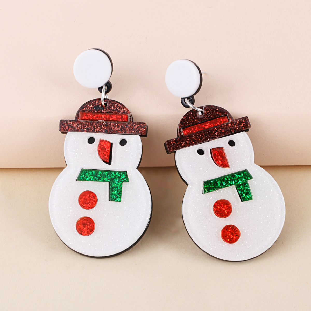 Creative Christmas Elk Snowman Santa Earrings display picture 4