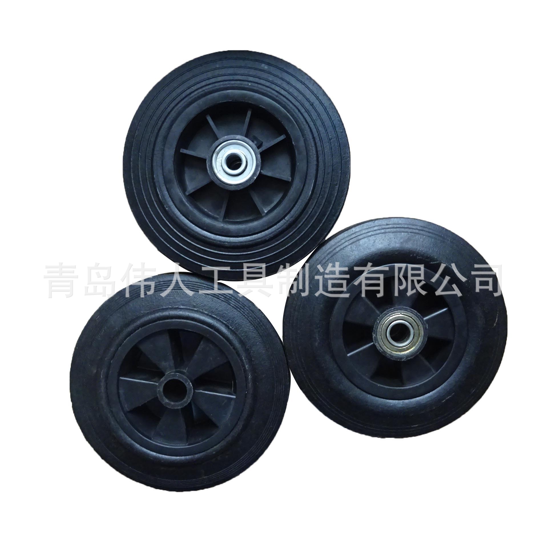 垃圾桶轮子胶粉轮8寸实心轮 直接工厂 量大优惠