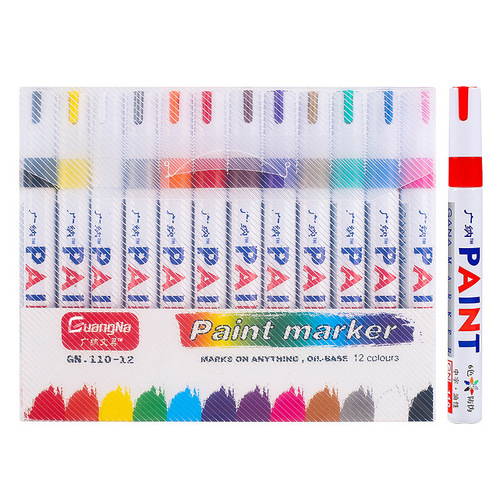 Manufacturer wholesale Guangna paint pen SP-110 white marker oil-based pen touch-up pen DIY photo album graffiti pen