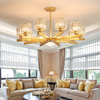 轻奢客厅水晶吊灯北欧简约餐厅卧室灯具后现代2020年新款网红灯饰