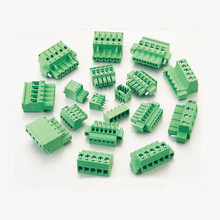 线路板绿色插拔式接线端子PCB 插件连接器2.54/3.5/3.81/3.96/5.0