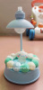 Cute creative two-color night light, table lamp for bedroom for children's room