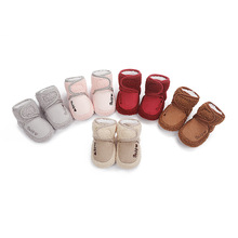 嘉鴻0-1歲保暖棉鞋秋冬嬰兒鞋 寶寶鞋毛毛鞋 室內學步鞋 一件代發