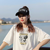 new pattern summer motion Empty top knitting Baseball cap SPORT letter Cap Ponytail Sun hat wholesale