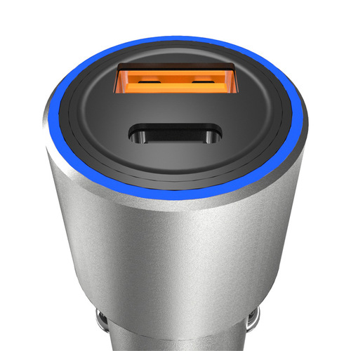 Unique R4PQ car charger PD20W fast charging dual-port USB one-to-two cigarette lighter conversion plug