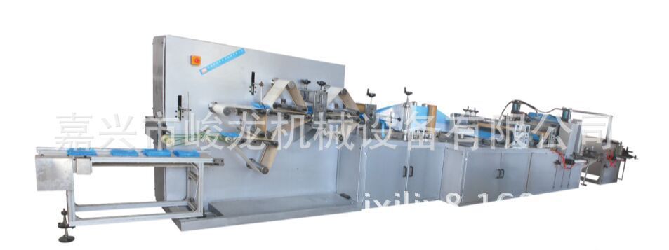 全自动无纺布复合塑料膜手术洞巾铺单美容按摩床单折叠机械设备