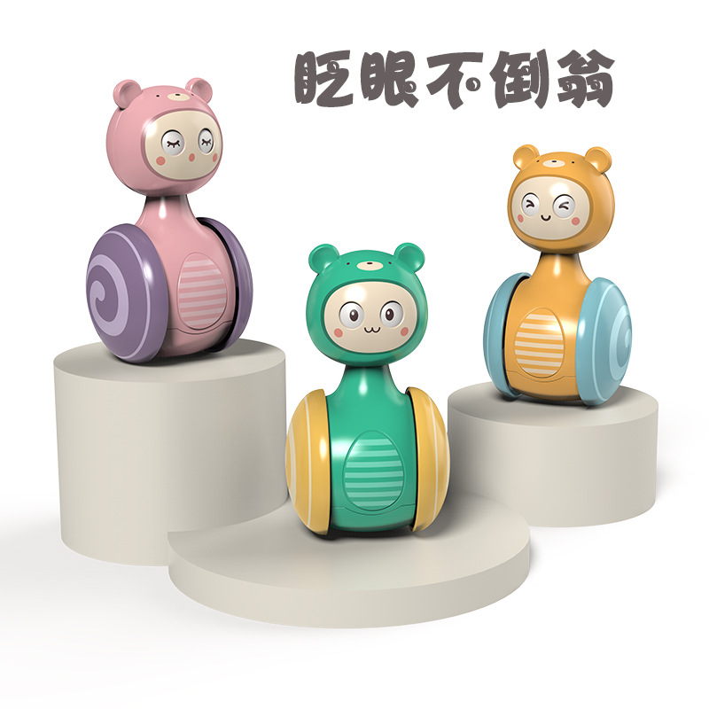 Cross border toy Night market Stall up Wink Glide Tumbler Bell wholesale baby gift toy