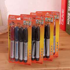 Oil-based marker pens, 4-piece pack, fat markers, logistics writing markers, size number