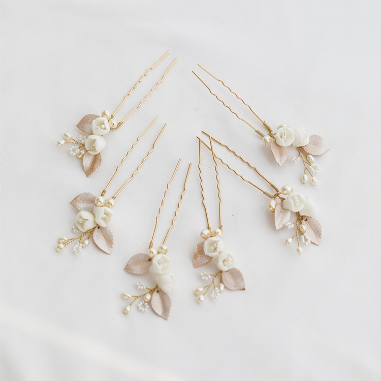 Sweet Flower Metal Artificial Pearls 1 Piece display picture 1