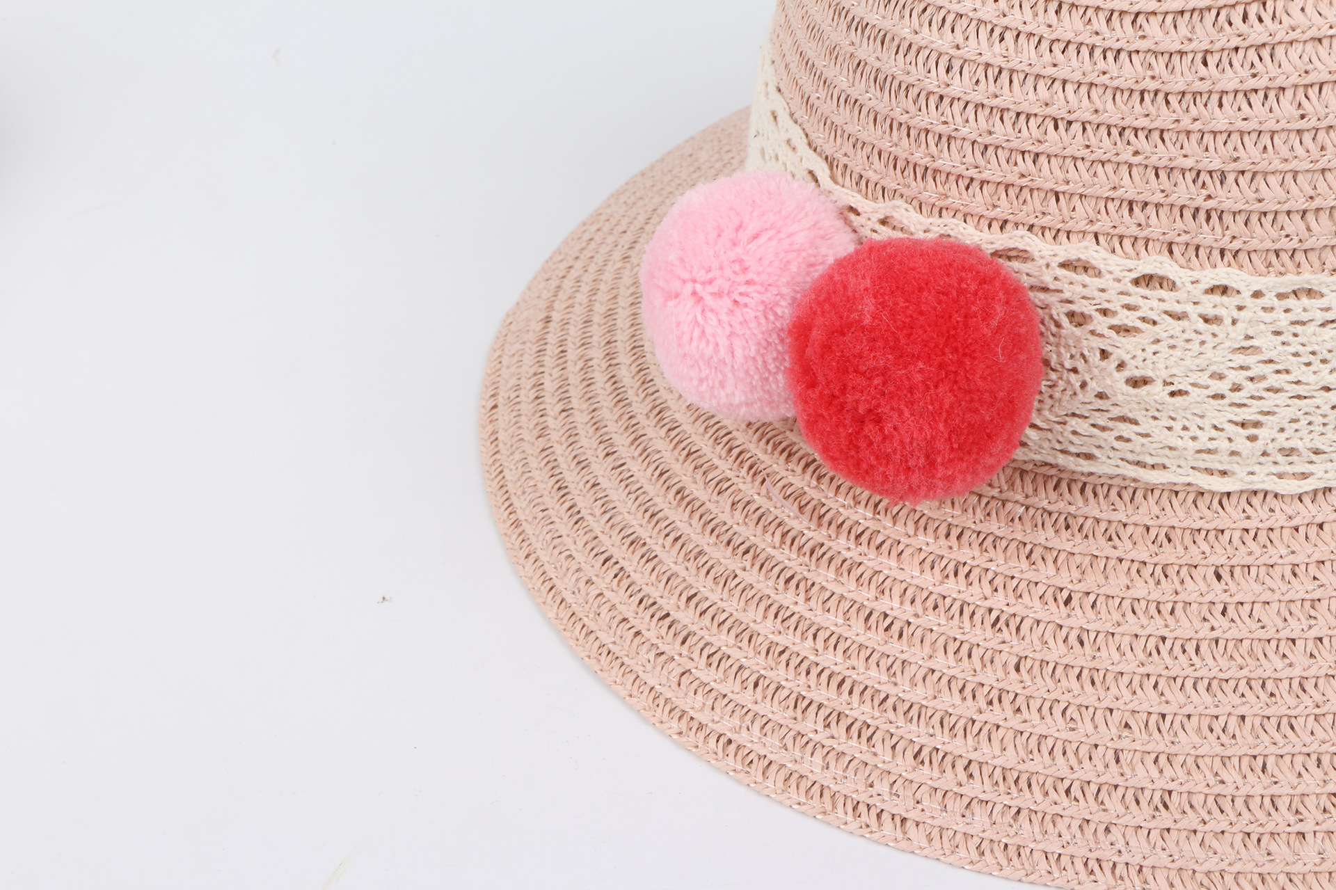 Summer New Style Straw Hat Children Sunscreen Sunshade Hat Side Beach Hat display picture 5