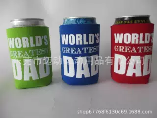 厂家直供潜水料杯套 SBR连底杯套 啤酒套 易拉罐通用潜水料杯套