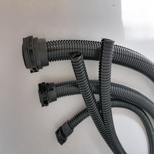 西安預制線纜保護雙拼波紋管 AD25.8雙層開口塑料波紋管生產廠家