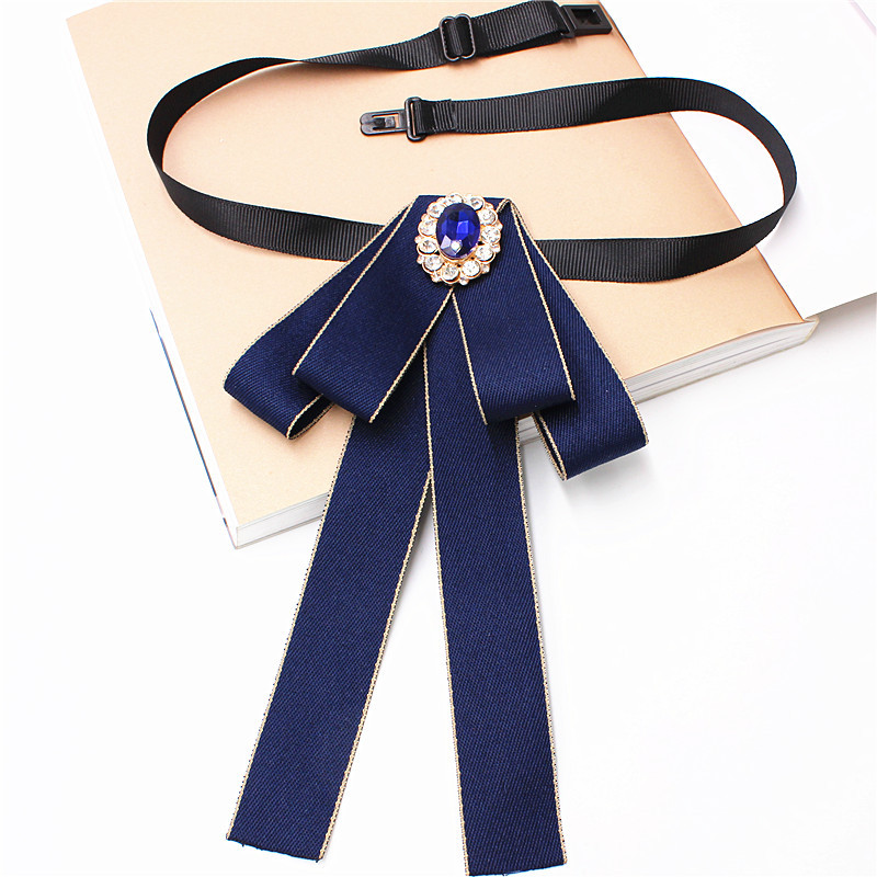 New Style Collar Flower Women's Professional Bow Tie Shirt Collar Decoration jk Extended Belt Simple Bow Tie