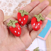 Cloth, strawberry, hair accessory, clothing with accessories, hat, decorations, with embroidery, handmade