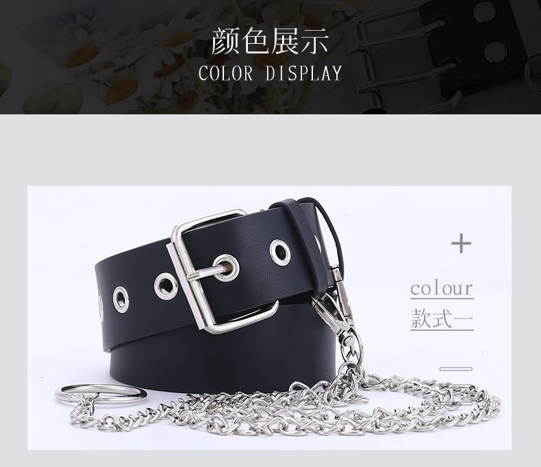 New Chain Decoration Pierced Eye Belt Ladies Fashion Hanging Chain With Corn Eye Belt Wholesale Nihaojewelry display picture 13