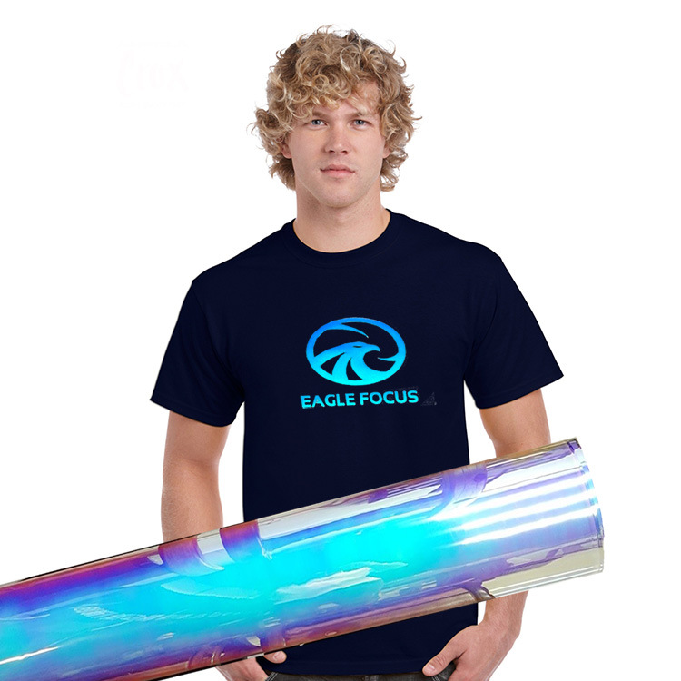 服裝箱包炫彩夜光熱轉印刻字膜 PU微彈七彩夜光燙印膜 可訂貨批發