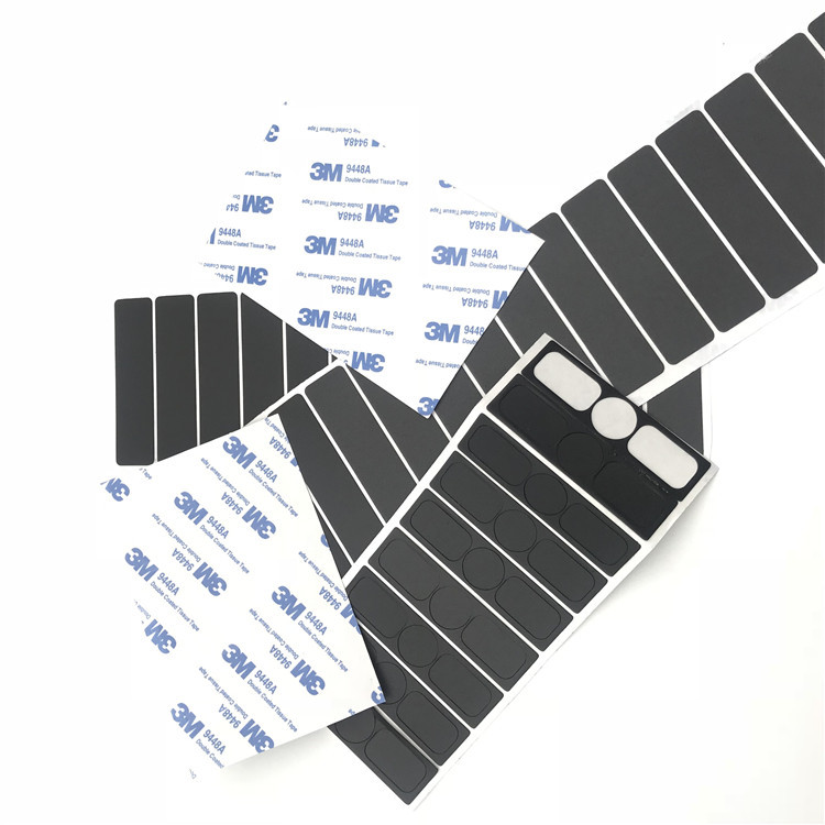 绝缘片生产厂家 阻燃背胶绝缘片 黑色PC背防火胶 FR370绝缘片