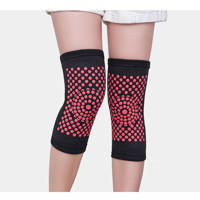 四面弹秋冬季保暖护膝男女自发热艾草护膝竹炭护膝可加工定制代发|ms