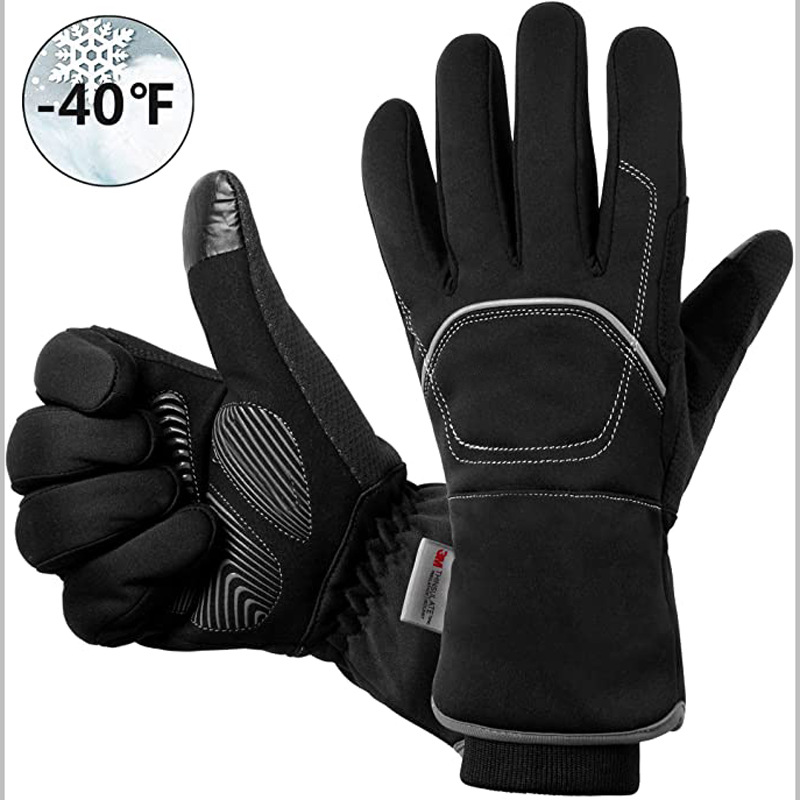 美国进口保暖滑雪手套 男士冬季女防风防水全指加厚棉户外摩托车