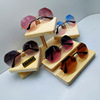 personality solid wood glasses Display rack Sunglasses Sunglasses Ladder Showcase decorate display prop glasses Shelf