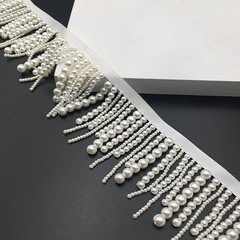 Factory Hand-Stitched Bead Fringe Embroidery DIY Ethnic Fashion Accessory Tassel Bead Pearl Edge