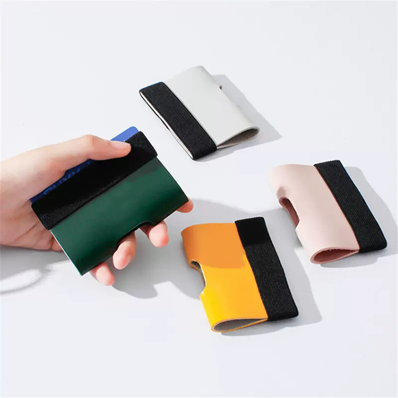 简约卡包大容量名片夹证件套ins卡套松紧带卡夹钱夹手拿包