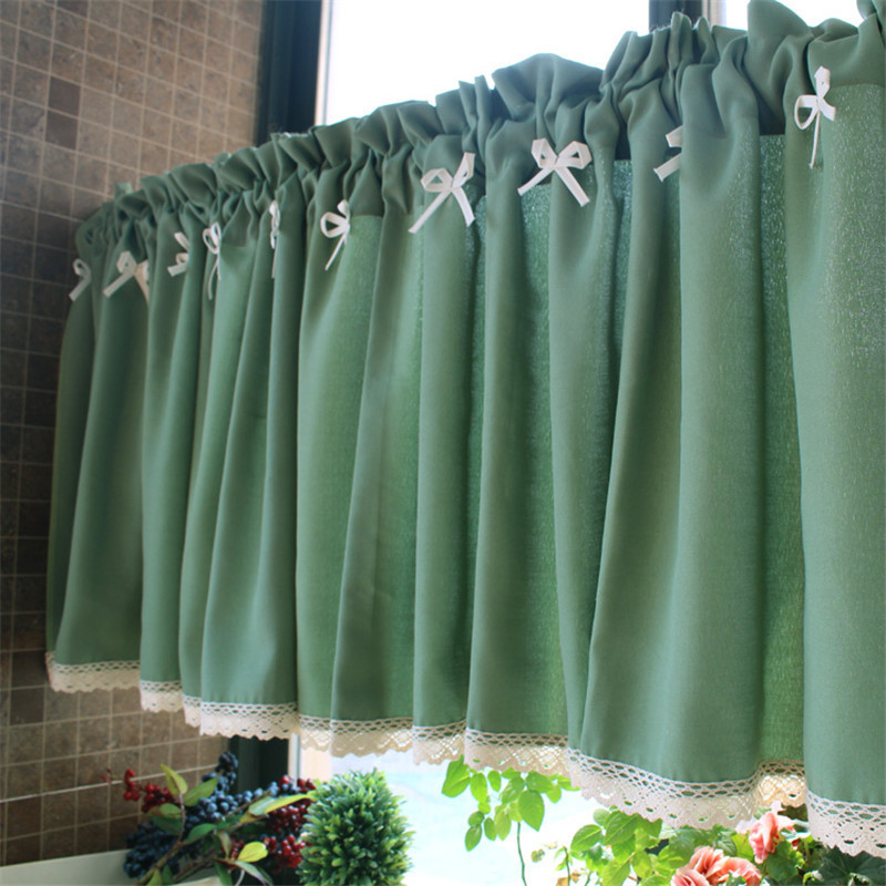 Cross-Border Hot-Selling Personalized Design New Short Curtains, Half Curtains for Kitchen and Bathroom Cabinets, Bay Window Half Curtains