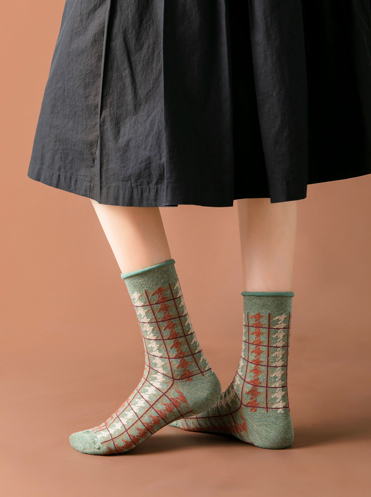 Women s autumn and winter socks cute mid-tube socks wholesale  NSFN4072